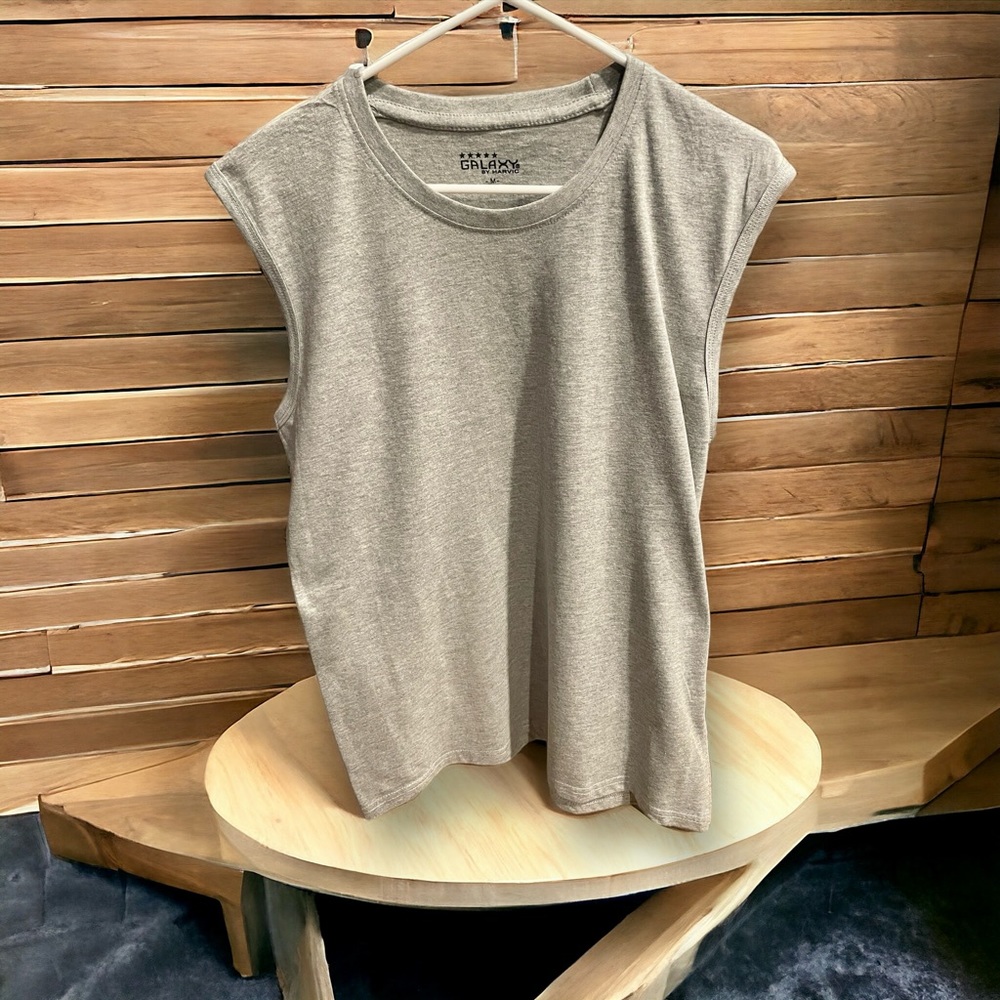 Galaxy Gray Sleeveless T Shirt